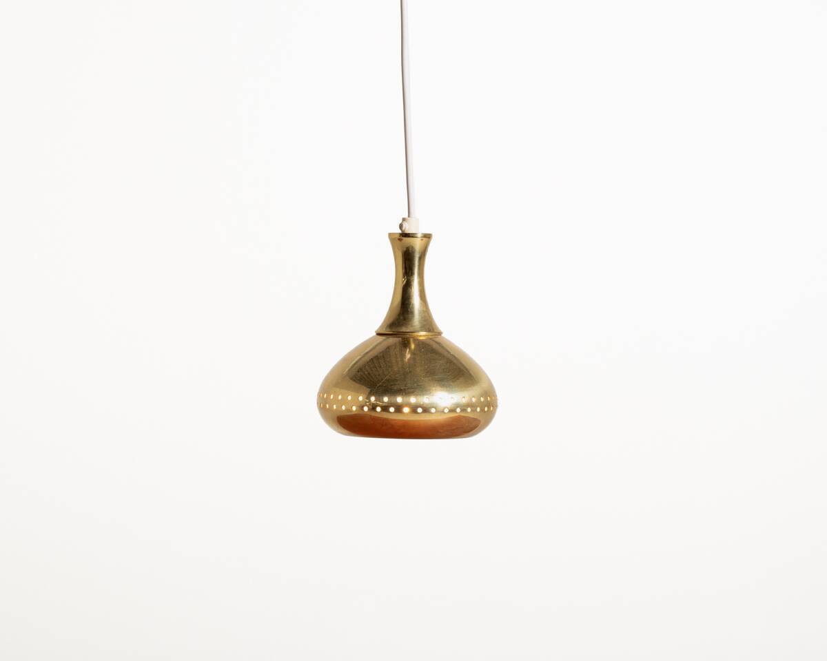 Brass pendant lamp by Scandi-Lamp, 1960s/70s