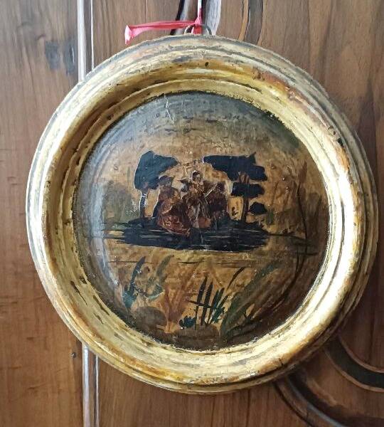 Ancienne peinture, Arte Povera technique, Venice, 18th century