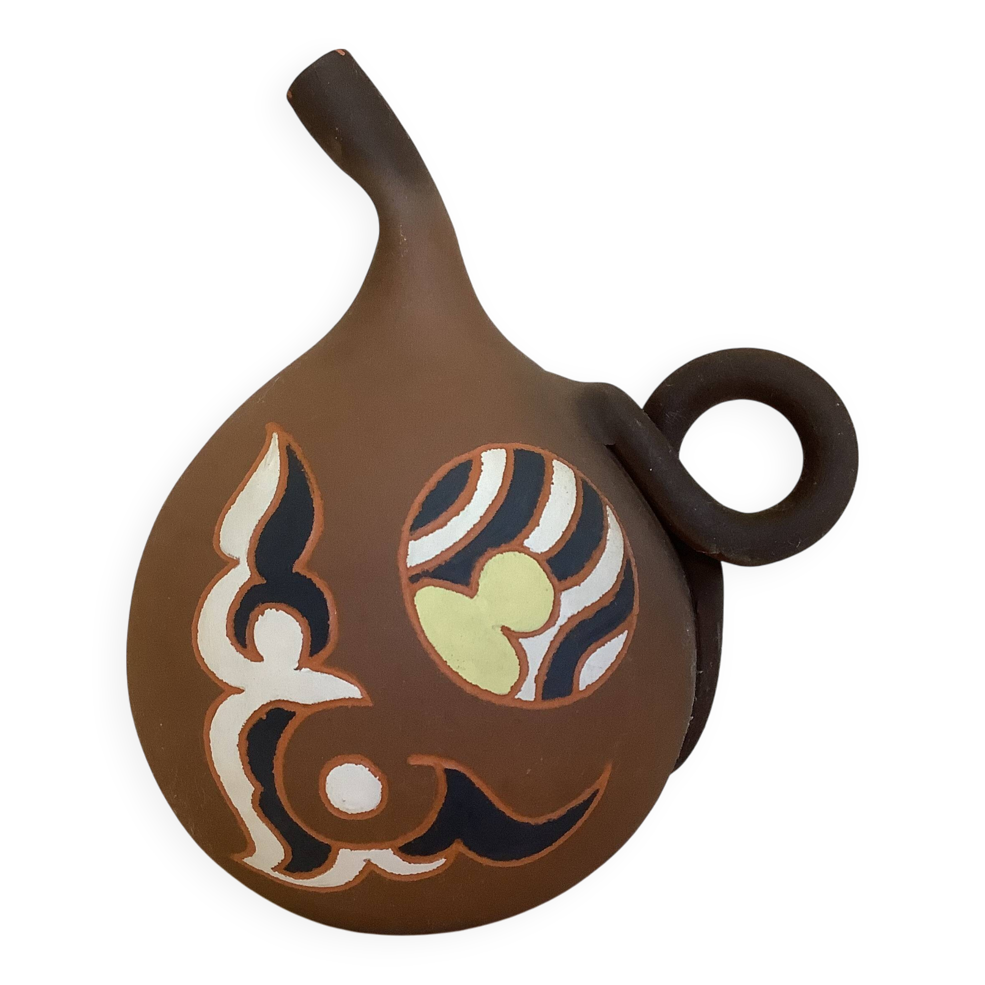 Signed terracotta vase