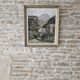 Oil on Cardboard - Mountain Chalet Landscape Signed Jean