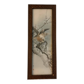 Japanese Sumi-e Painting Eagle Plum Blossom Japan Kakemono Kacho-ga