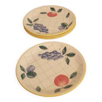 Set of 4 vintage Biltons England dessert plates