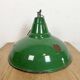 Industrial British Green Enamel Factory Pendant Lamp, 1960s