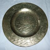 Chinese plate in bronze