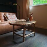 Bamboo coffee table from madagascar 80s