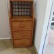 Vintage - sideboard - chest of drawers - woven rattan chest of drawers - wood - bamboo - 80s