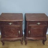 Pair of mahogany bedside tables