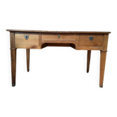Bureau plat en merisier époque Louis XVI