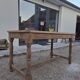 Solid oak farmhouse table fully sandblasted.