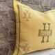 Silk cushion cover with Moroccan cactus pattern – Handmade Sabra cushion