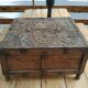 Carved wooden wedding chest
