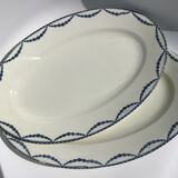 2 Dishes Terre de Fer Salins model Vincennes 39cm