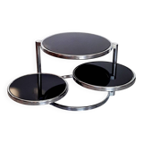 Round coffee table with 3 tiers, 1970s-80s