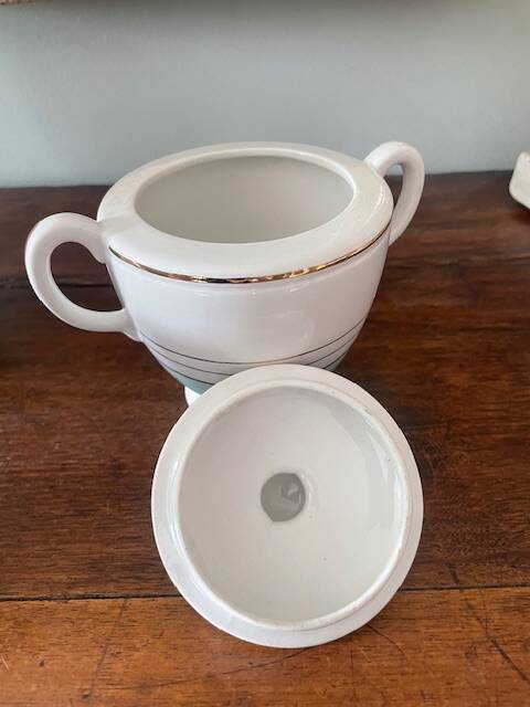 coffee pot, sugar bowl and milk jug KG Luneville Regency model