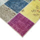 Handmade oriental contemporary 205 cm x 297 cm multicolor patchwork carpet