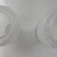 Lot de deux verres de lampe