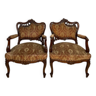 Pair of high quality italian armchairs