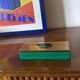 Green glass Jewelry Box, Italy 1980s