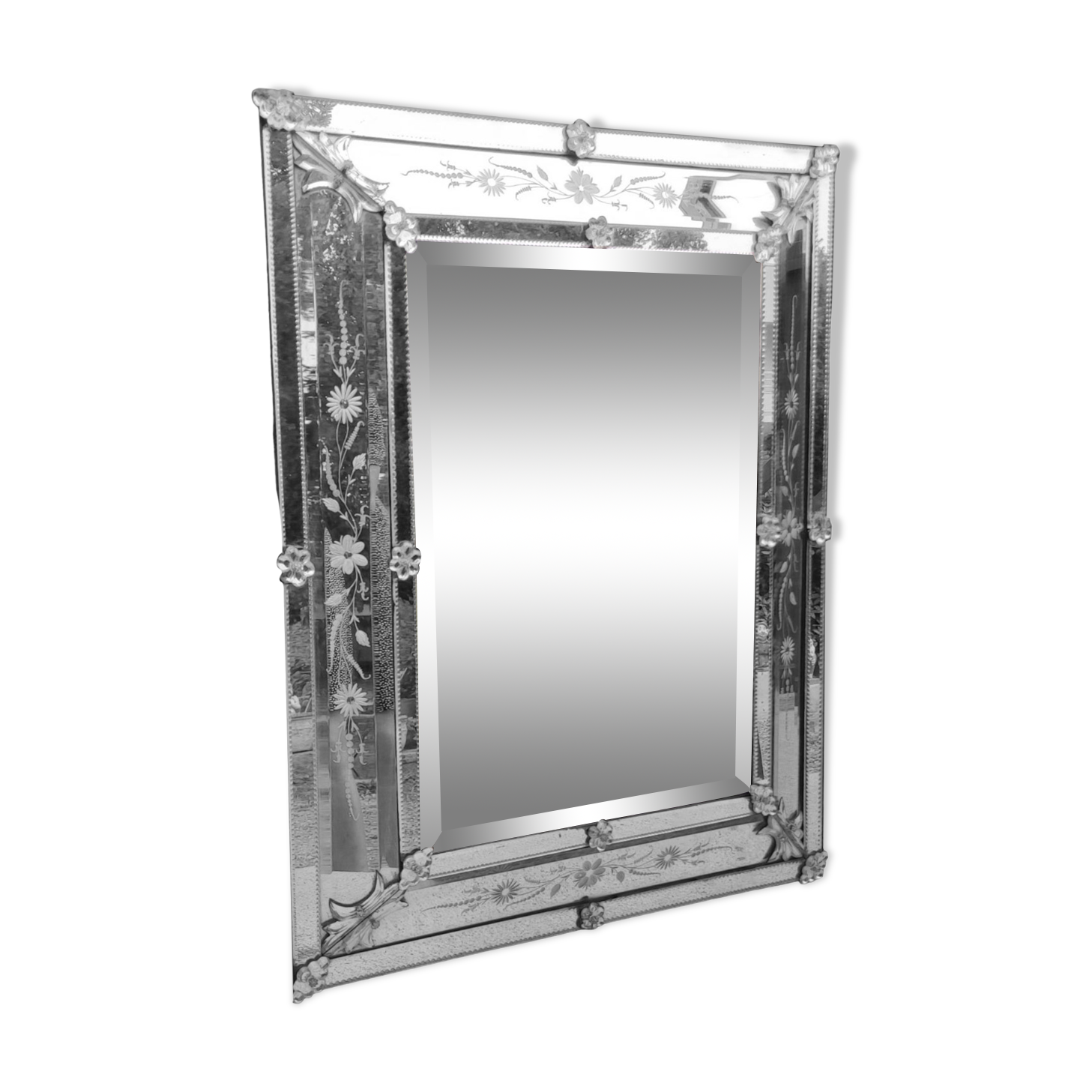 Old Venetian mirror closed