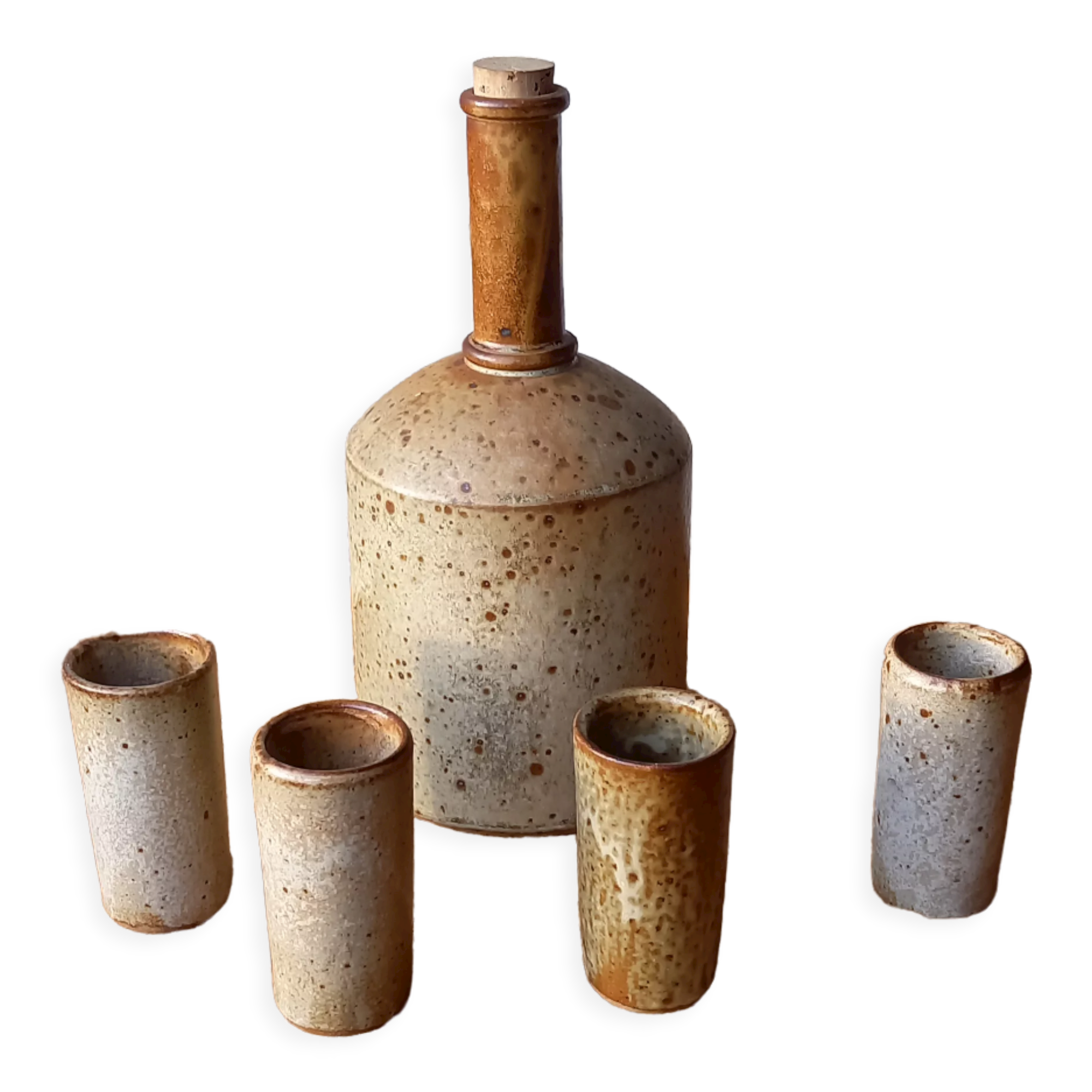 Pyrite stoneware liqueur service