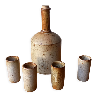 Pyrite stoneware liqueur service