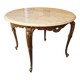 Table basse en bronze de style Louis XV avec plateau en marbre, XXe siècle