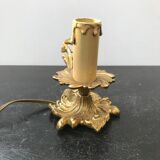 Lampe bougeoir a main laiton vintage