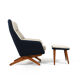 Illum Wikkelsø Lounge Chair for Mikael Laursen 1960s / New Upholstered!