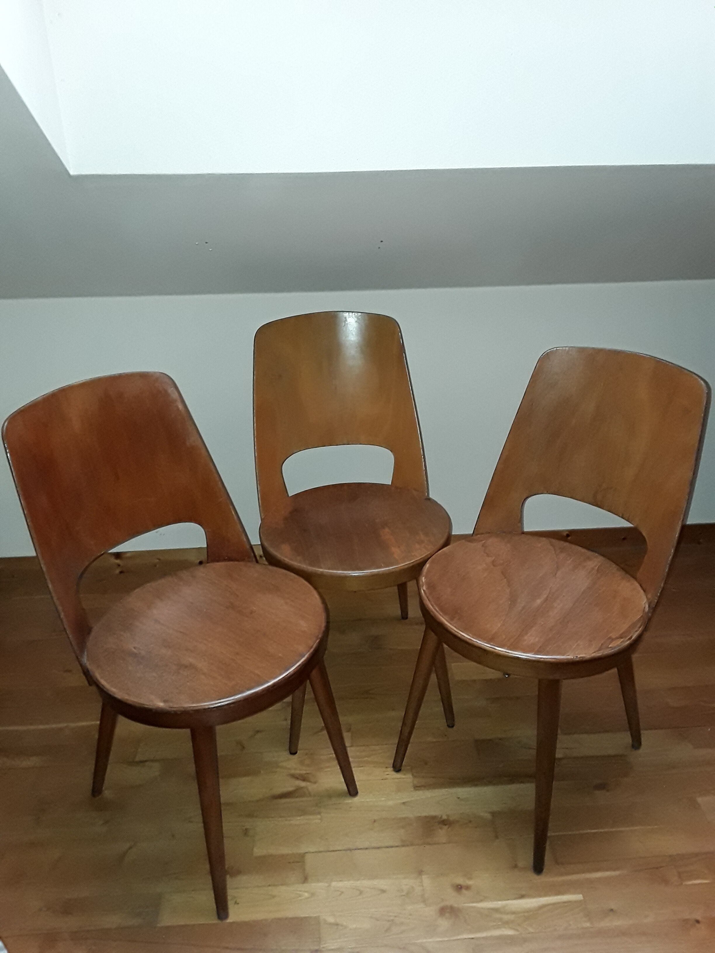Set of three chairs Baumann Mondor