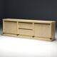 Faux-Marble Lacquered Sideboard by Jean Claude Mahey, France, 1970s