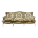 Vintage grey beige baroque armchair/sofa/lounge.