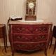 Commode style Louis XV marbre et bois de rose