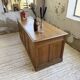 1950s oak office counter