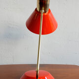 Vintage Red Table Lamp made by AKA Germany, 1960