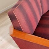 Rare curved vintage teak canapé 1950s / Decor series Deutschland 83