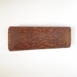 Vintage palm wood empty pocket bowl