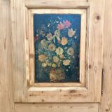 Armoire bonnetière en bois massif