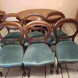 Set of 6 English chairs, Louis Philippe period