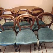 Set of 6 English chairs, Louis Philippe period