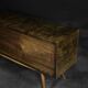 Mid-Century Scandinavian Classic Modern Birch Sideboard with Walnut Front, 1960s