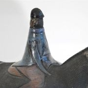 Cheval et son cavalier en ceramique de Lars bergsten