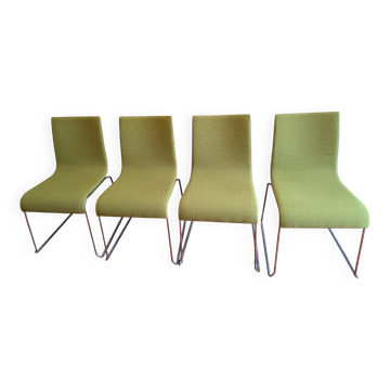 Lot de 4 chaises de Franzolini pour Crassevig