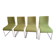 Set of 4 designer chairs by Franzolini for Crassevig