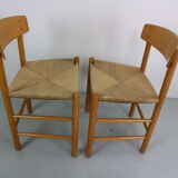 Børge Mogensen J39 Vintage Dining Oak Chair Set of 2