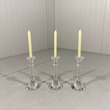 Ingo Maurer crystal candle holders Val St Lambert Belgium 1990’s