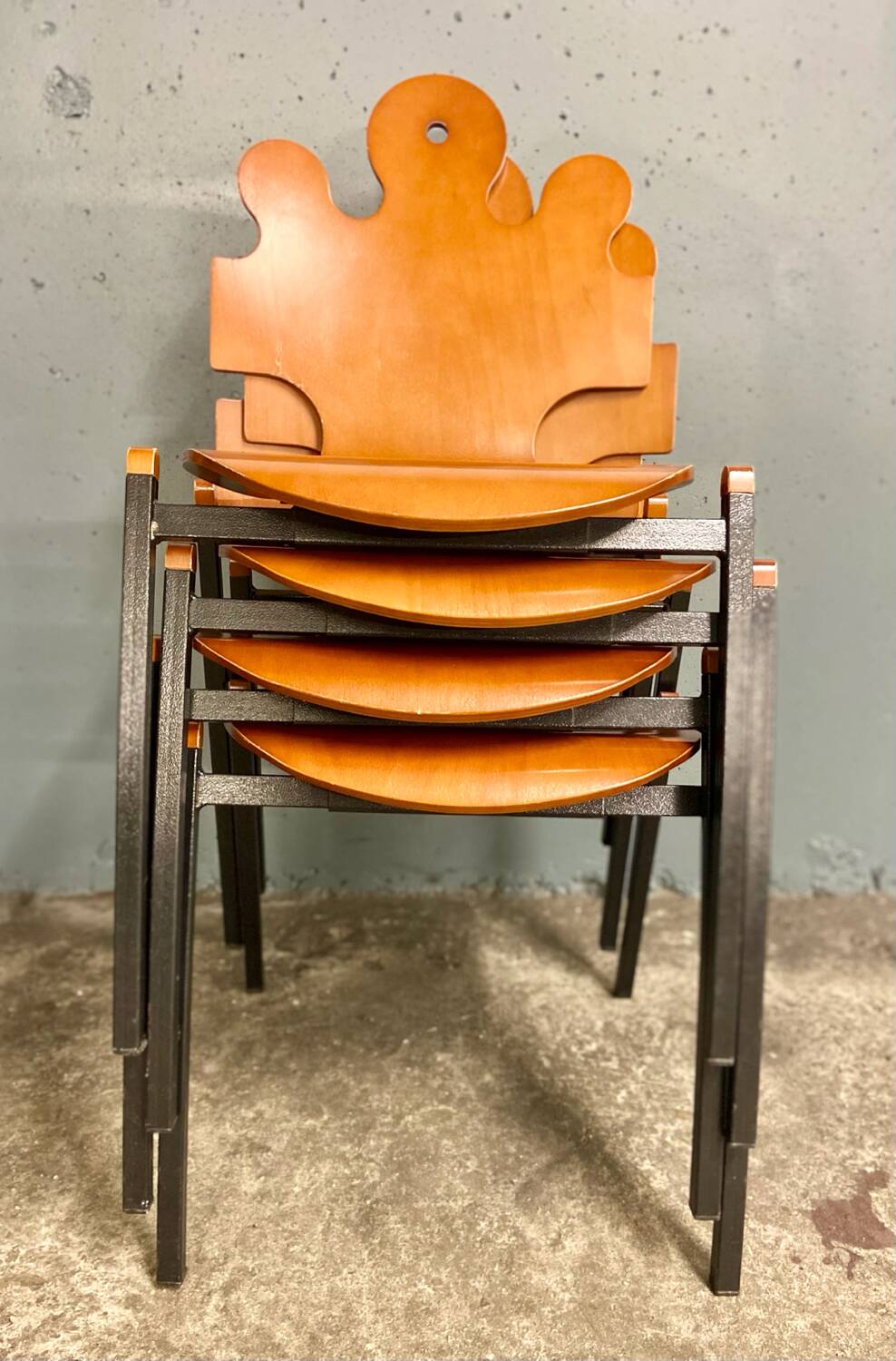 4 chaises "Puzzle", design by Essaime, France 1995