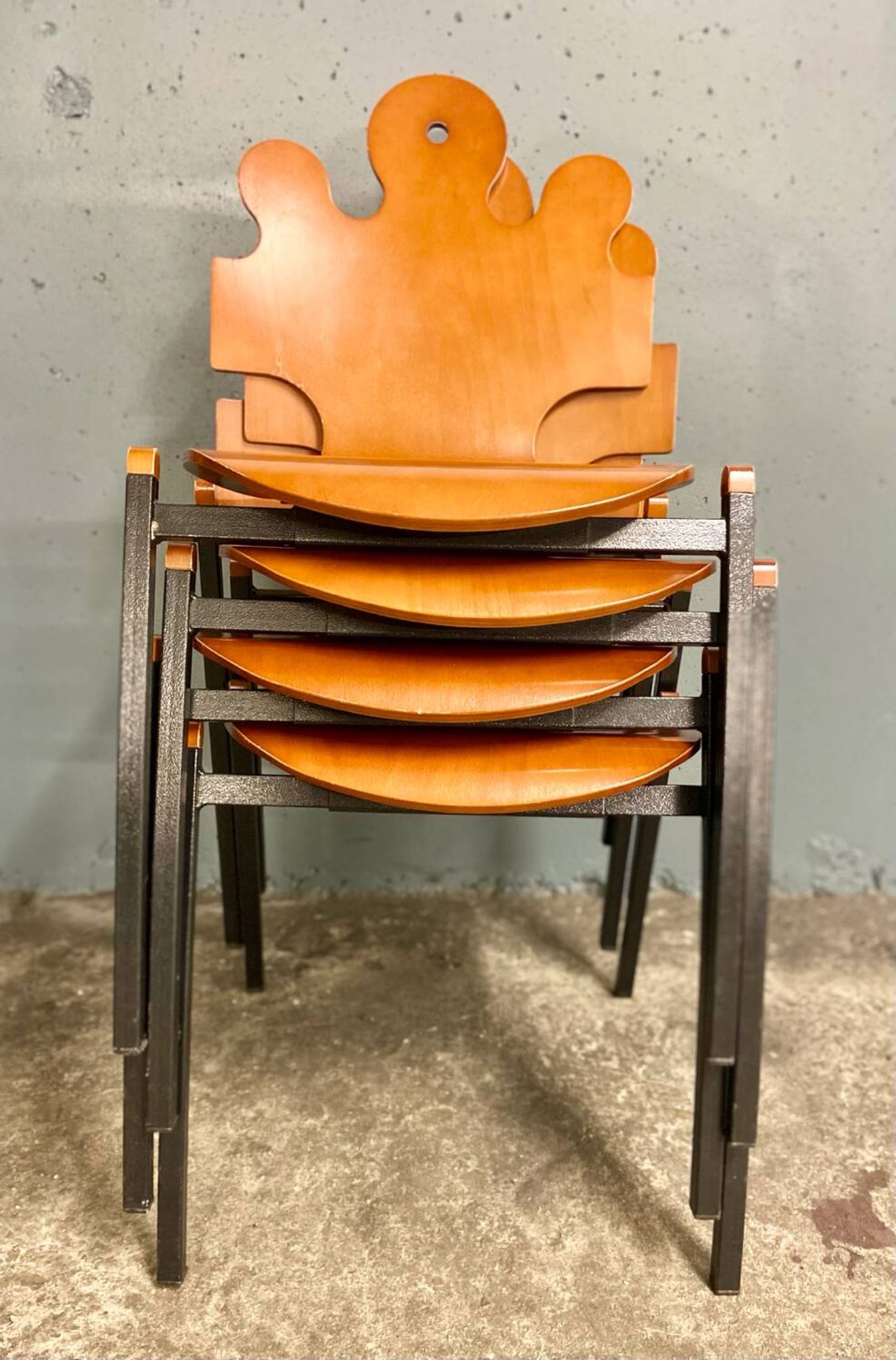 4 chaises "Puzzle", design by Essaime, France 1995