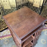 Walnut revolving library