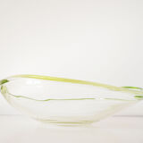 Vide poche en verre liseré jaune