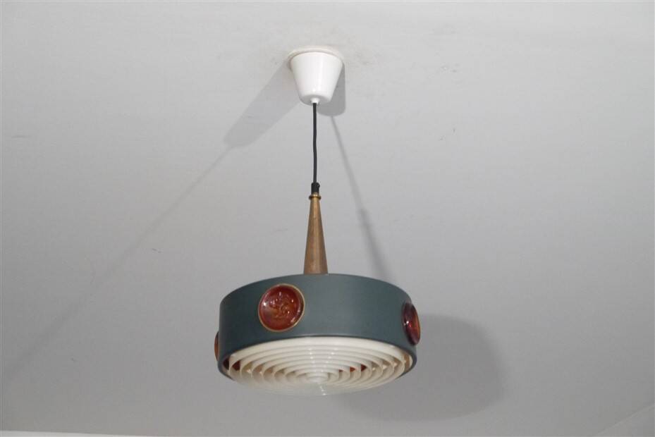 Swedish pendant lamp by Erik Hoglund 1970